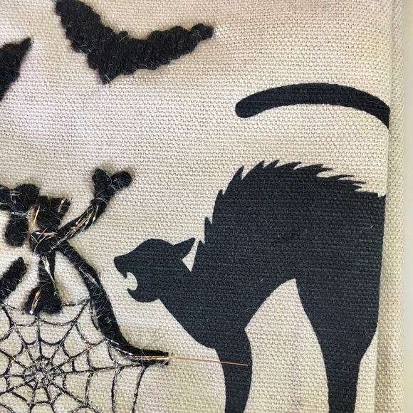 3 Halloween Black Cat Trick Treat Kitchen Towels - Picture 3 of 16